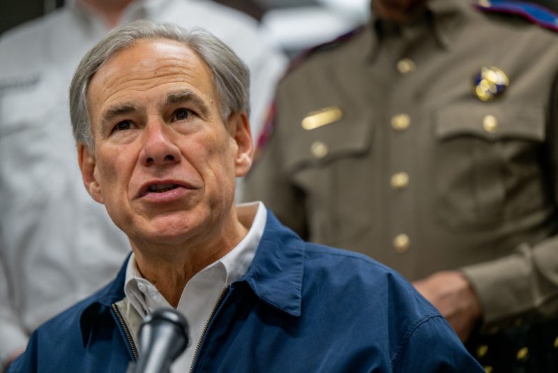 AUSTIN, TEXAS - JANUARY 31: Texas Gov. Greg Abbott speaks during a news conference on January 31, 2023 in Austin, Texas. Gov. Abbott held a meeting and news conference in preparation for the winter storm that is sweeping across portions of Texas. (Photo by Brandon Bell/Getty Images)