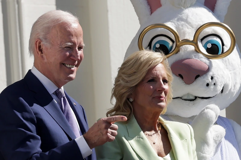 White House Easter Egg Roll
WASHINGTON, DC - APRIL 10: U.S. President Joe Biden and first lady Jill Biden attend the annual Easter Egg Roll on the South Lawn of the White House on April 10, 2023 in Washington, DC. The tradition dates back to 1878 when President Rutherford B. Hayes invited children to the White House for Easter and egg rolling on the lawn. (Photo by Alex Wong/Getty Images)