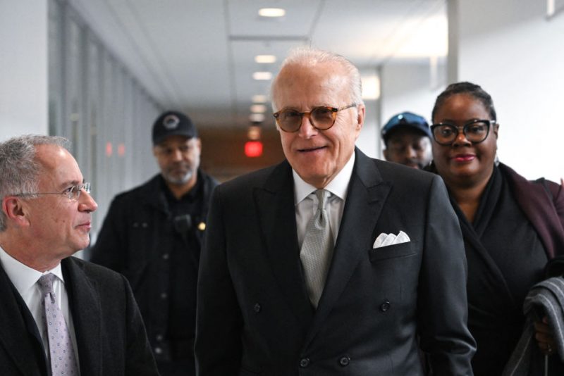 James Biden (C), brother of US President Joe Biden, with his attorney Paul Fishman (L), arrives for a deposition before the House Oversight and Judiciary Committees on President Biden's impeachment inquiry in Washington, DC, February 21, 2024. (Photo by Jim WATSON / AFP) (Photo by JIM WATSON/AFP via Getty Images)