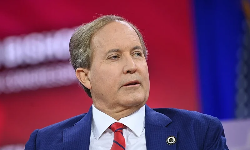 Texas Attorney General Ken Paxton speaks during the annual Conservative Political Action Conference (CPAC) meeting on February 23, 2024, in National Harbor, Maryland. (Photo by MANDEL NGAN / AFP) (Photo by MANDEL NGAN/AFP via Getty Images)