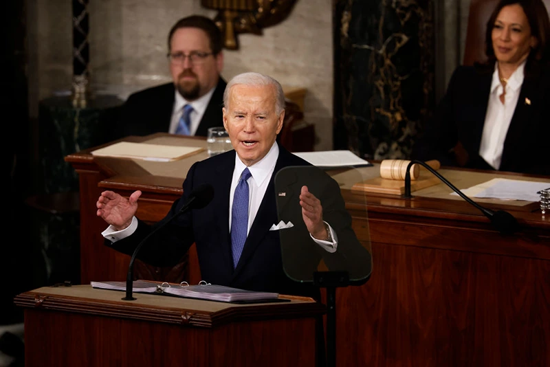How will Biden present his second term plans in the state of the union address
