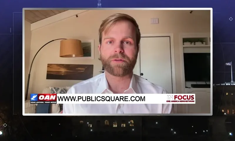 Video still from In Focus on One America News Network during an interview with the guest, Michael Seifert.