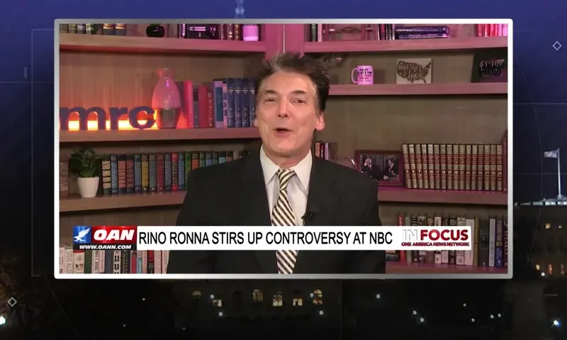 Video still from In Focus on One America News Network during an interview with the guest, Eric Scheiner.
