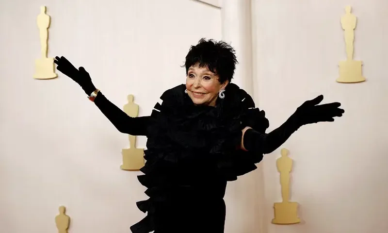 Rita Moreno poses on the red carpet during the Oscars arrivals at the 96th Academy Awards in Hollywood, Los Angeles, California, U.S., March 10, 2024. REUTERS/Sarah Meyssonnier/File Photo