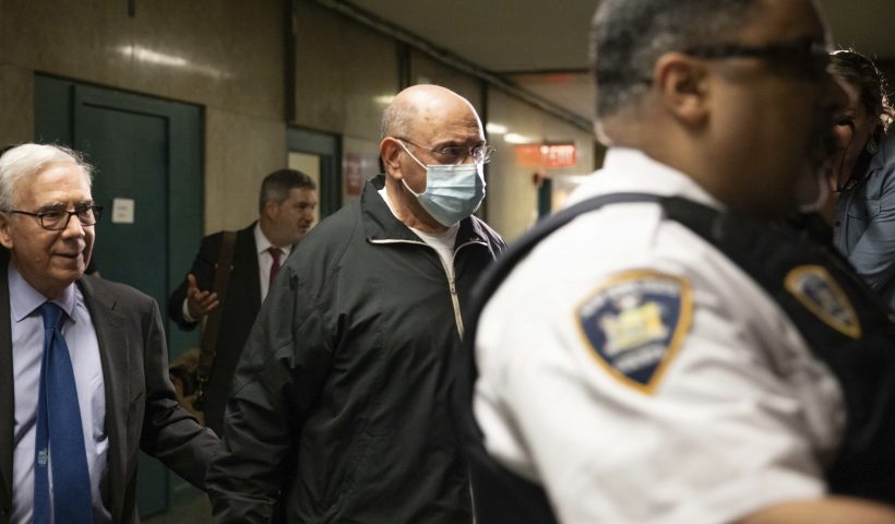 Allen Weisselberg, a former longtime executive in Donald Trump’s real estate empire, arrives at the court in New York, Wednesday, April. 10, 2024. Weisselberg is set to be sentenced for lying under oath in the ex-president’s New York civil fraud case. (AP Photo/Yuki Iwamura)