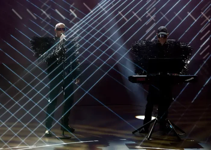 The Pet Shop Boys perform during the Volkswagen group night at the Frankfurt motor show, September 9, 2013. REUTERS/Ralph Orlowski/File Photo