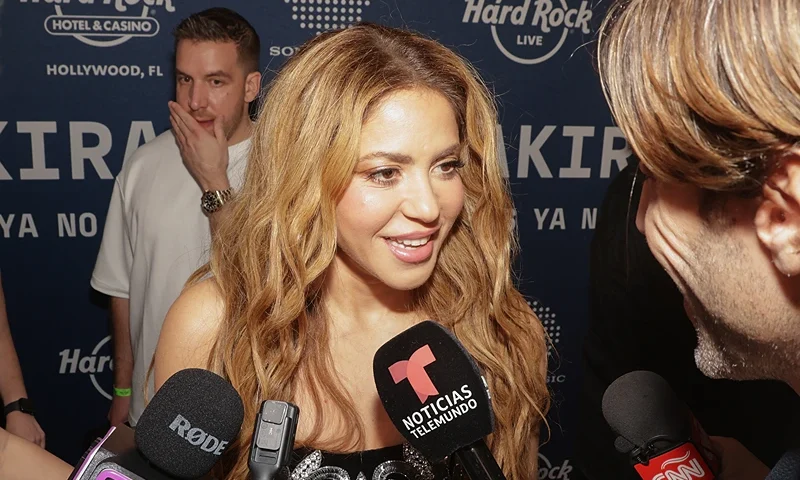 HOLLYWOOD, FLORIDA - MARCH 21: Shakira attends the "Las Mujeres Ya No Lloran" album release party at Hard Rock Live at Seminole Hard Rock Hotel & Casino Hollywood on March 21, 2024 in Hollywood, Florida. (Photo by Mireya Acierto/Getty Images)