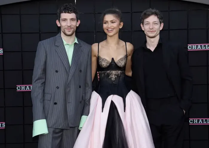 Cast members Zendaya, Mike Faist and Josh O'Connor attend a premiere for the film "Challengers" in Los Angeles, California, U.S., April 16, 2024. REUTERS/Mario Anzuoni/File Photo