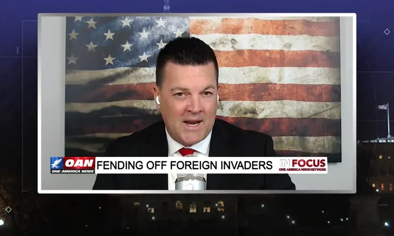 Video still from In Focus on One America News Network during an interview with the guest, J.J. Carrell.