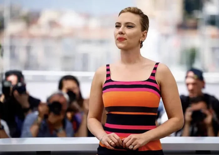 The 76th Cannes Film Festival - Photocall for the film "Asteroid City" in competition - Cannes, France, May 24, 2023. Cast member Scarlett Johansson poses. REUTERS/Sarah Meyssonnier