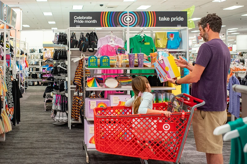 Businesses Across U.S. Weave Pride Themes Into Marketing Campaigns
AUSTIN, TEXAS - JUNE 06: A customer shops through Pride Month accessories at a Target store on June 06, 2023 in Austin, Texas. Businesses across the United States have begun advertising LGBTQIA+ apparel to mark this year's Pride Month. (Photo by Brandon Bell/Getty Images)