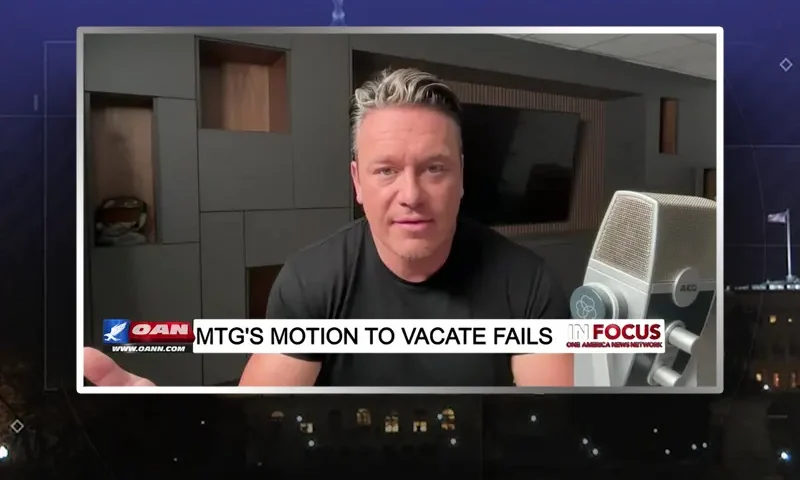 Video still from In Focus on One America News Network during an interview with the guest, Ben Swann.