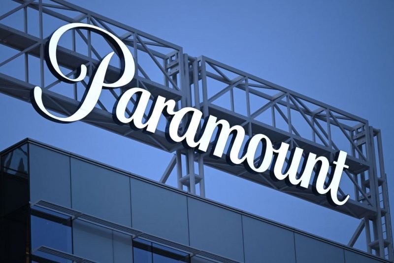 The Paramount logo is displayed at Columbia Square along Sunset Blvd in Hollywood, California on March 9, 2023. (Photo by Patrick T. Fallon / AFP) (Photo by PATRICK T. FALLON/AFP via Getty Images)